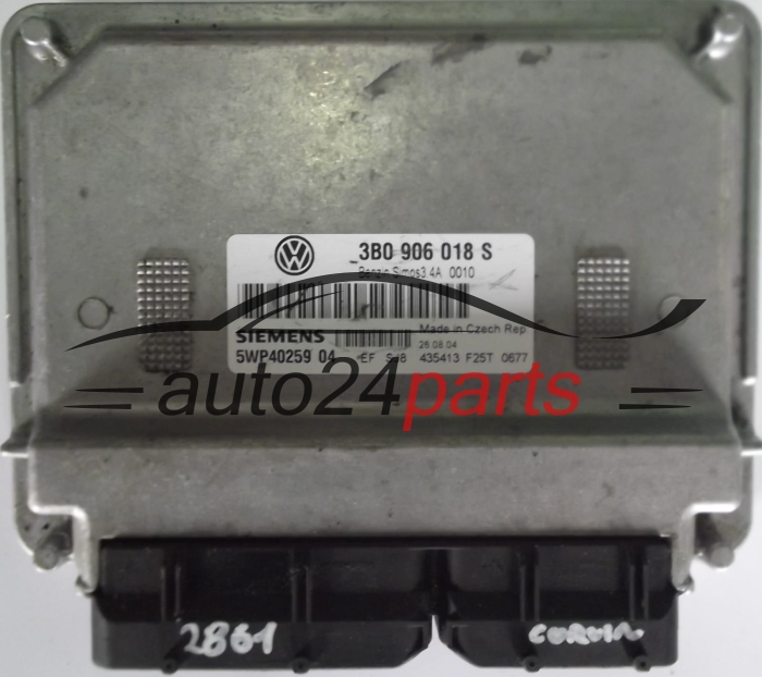 KOMPUTER STEROWNIK SILNIKA VW VOLKSWAGEN PASSAT 1.6 3B0906018S, 3B0 906 018 S, SIEMENS 5WP40259 04 BENZIN SIMOS3.4A 0010