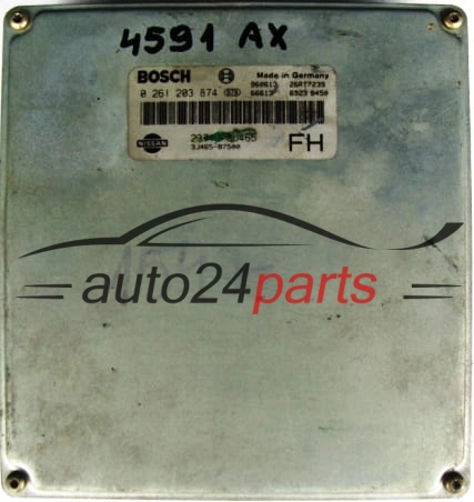 KOMPUTER STEROWNIK SILNIKA NISSAN PRIMERA 2.0 BOSCH 0261203874, 0 261 203 874, 3J46587500, 3J465-87500, 237103J465, 23710-3J465 FH - 4591