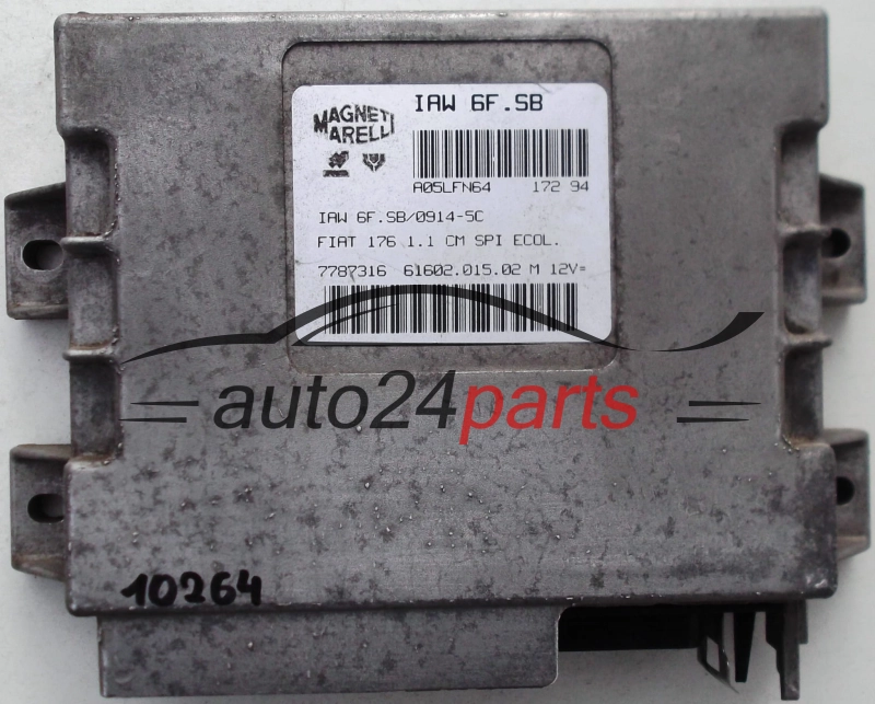 KOMPUTER STEROWNIK SILNIKA FIAT PUNTO 1.1 IAW 6F.SB, IAW6FSB, 61602.015.02, 6160201502, 7787316 