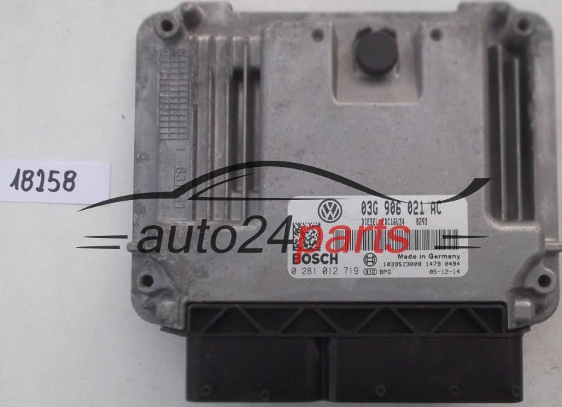 KOMPUTER STEROWNIK SILNIKA VW VOLKSWAGEN PASSAT 2.0 TDI BOSCH 0 281 012 719, 0281012719, 03G 906 021 AC, 03G906021AC, EDC16U34