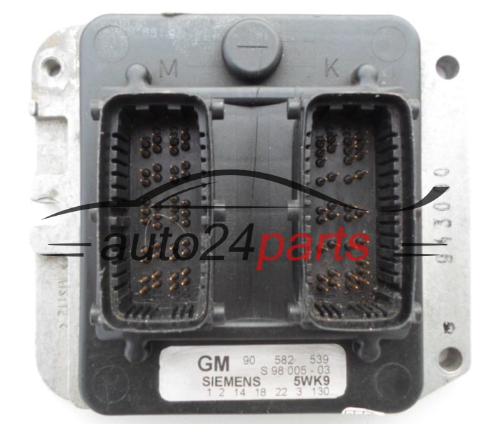 ECU CENTRALITA DE MOTOR  OPEL ASTRA ZAFIRA 1.8 X18XE1 SIEMENS 5WK9 3 130, GM 90 582 539