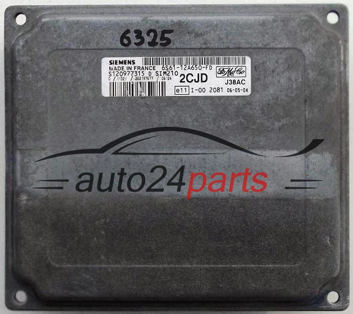 KOMPUTER STEROWNIK SILNIKA FORD FIESTA 1.2 16V SIEMENS 6S61-12A650-FD
