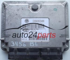 KOMPUTER STEROWNIK SILNIKA SEAT IBIZA 1.4 036906034KK, 036 906 034 KK, IAW4TV.KK, 61601.318.01, 6160131801, BENZIN 4TV 003 7453 - 3456