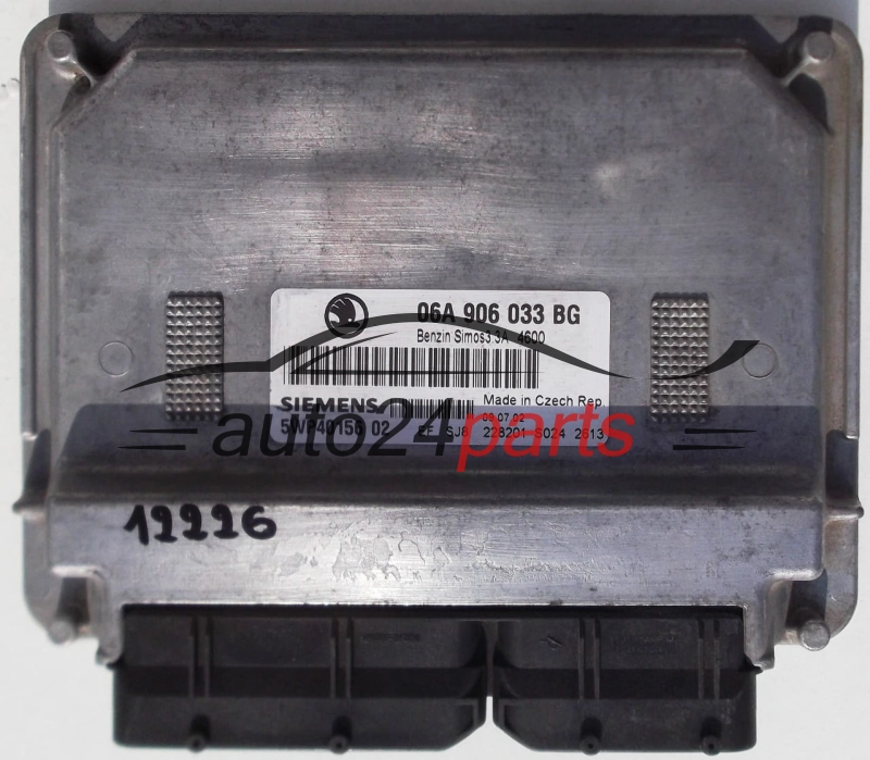 KOMPUTER STEROWNIK SILNIKA SKODA OCTAVIA 1.6 SIEMENS 5WP40156 04, 06A 906 033 BG, 06A906033BG 