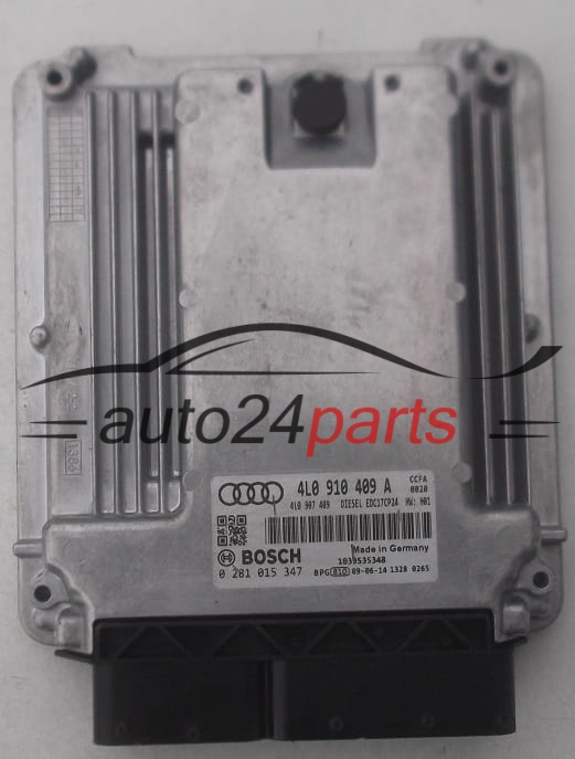 CALCULATEUR MOTEUR AUDI Q7 4.2 TDI 4L0910409A, 4L0 910 409 A, 4L0907409, 4L0 907 409, BOSCH 0281015347, 0 281 015 347, DIESEL EDC17CP24 CCFA 0050 1039S38003