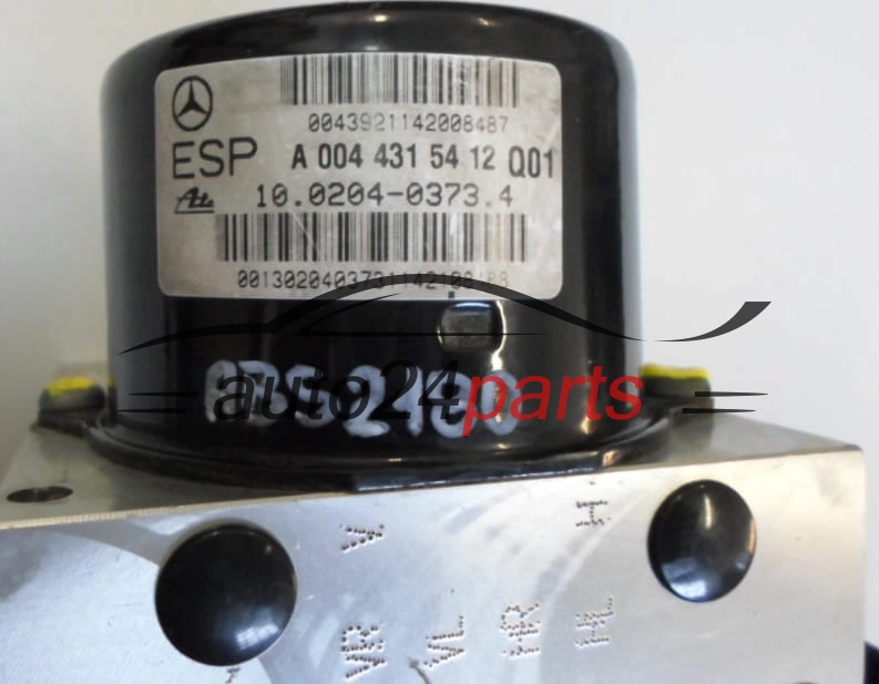 Pompa ABS i sterownik  MERCEDES A 004 431 54 12, ATE 10.0204-0373.4