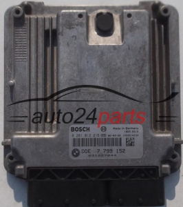 MOTORSTEUERGERÄT ECU STEUERGERÄT  BMW MINI COOPER 1.4 D BOSCH 0 281 012 216, 0281012216, DDE 7 799 152, DDE7799152, 7799152 