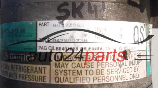 SPRĘŻARKA KLIMATYZACJI OPEL 09174396 QS