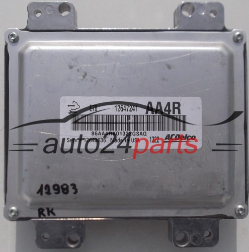 KOMPUTER STEROWNIK SILNIKA OPEL ASTRA J MOKKA 1.4T ACDelco 12647241 AA4R, 12643636