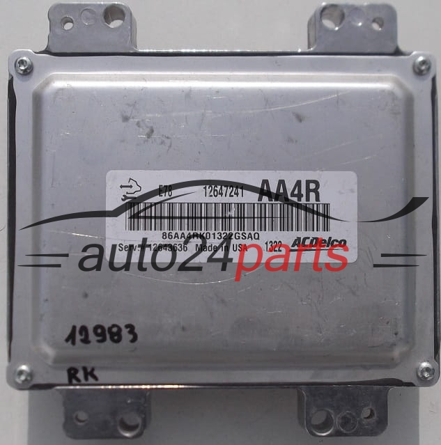 KOMPUTER STEROWNIK SILNIKA OPEL ASTRA J MOKKA 1.4T ACDelco 12647241 AA4R, 12643636