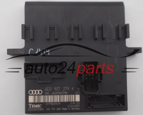 CONFORT MODULE  AUDI A8 S8 TEMIC 0000551586, 4E0 907 279 K