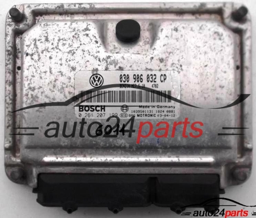 ECU CENTRALITA DE MOTOR VW VOLKSWAGEN LUPO 1.0 030906032CP, 030 906 032 CP, BOSCH 0261207199, 0 261 207 199, BENZIN ME7.5.10 4702