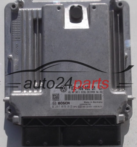 MOTORSTEUERGERÄT ECU STEUERGERÄT VOLKSWAGEN AMAROK 2.0 TDI BOSCH 0 281 016 812, 0281016812, 03L 906 022 SM, 03L906022SM, 03L907389K, EDC17CP20