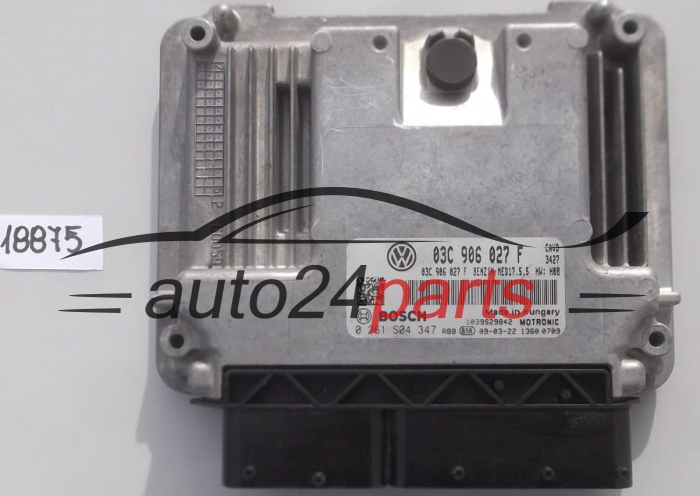 KOMPUTER STEROWNIK SILNIKA VOLKSWAGEN SCIROCCO 1.4 TFSI BOSCH 0 261 S04 347, 03C 906 027 F