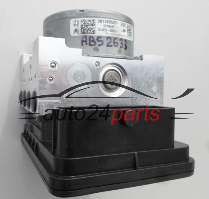 POMPE HYDRAULIQUE ET CALCULATEUR d'ABS CITROEN PEUGEOT 9813805280, 10.0220-0580.4, 10022005804, 28.5153-9705.3, 28515397053