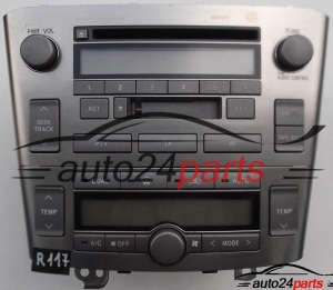RADIO CD CASSETTE TOYOTA AVENSIS 86120-05080 / 8612005080 / CQ-MS6271LAC / CQMS6271LAC / W53900 - R117