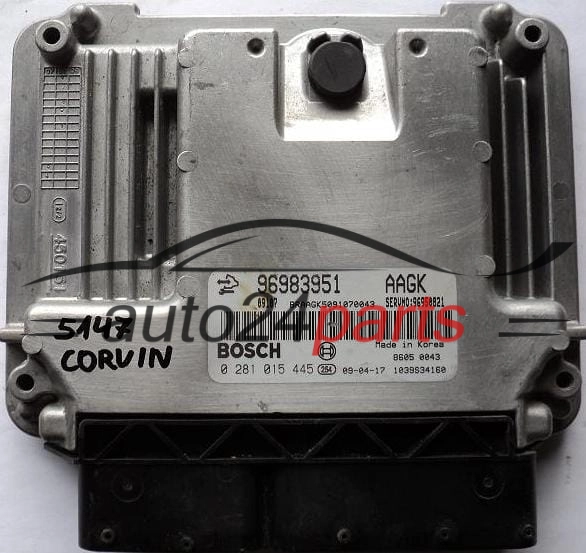 ECU CENTRALITA DE MOTOR CHEVROLET CRUZE 2.0 CRDI BOSCH 0281015445, 0 281 015 445, 96983951 AAGK
