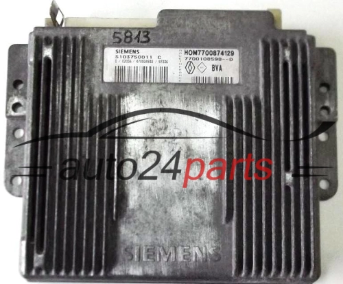 KOMPUTER STEROWNIK SILNIKA RENAULT ESPACE 2.0 SIEMENS S103750011C, S103750011 C, 103750011, HOM7700874129, 7700874129, 7700108598 -