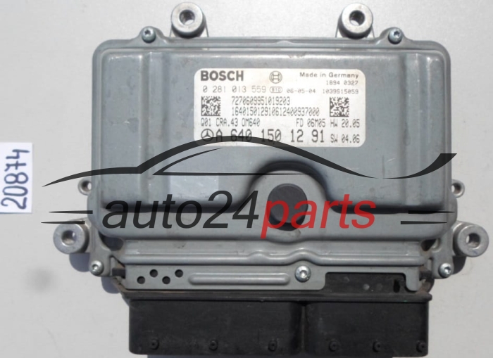 CALCULATEUR MOTEUR MERCEDES W245 BOSCH 0 281 013 559, 0281013559, A 640 150 12 91, A6401501291