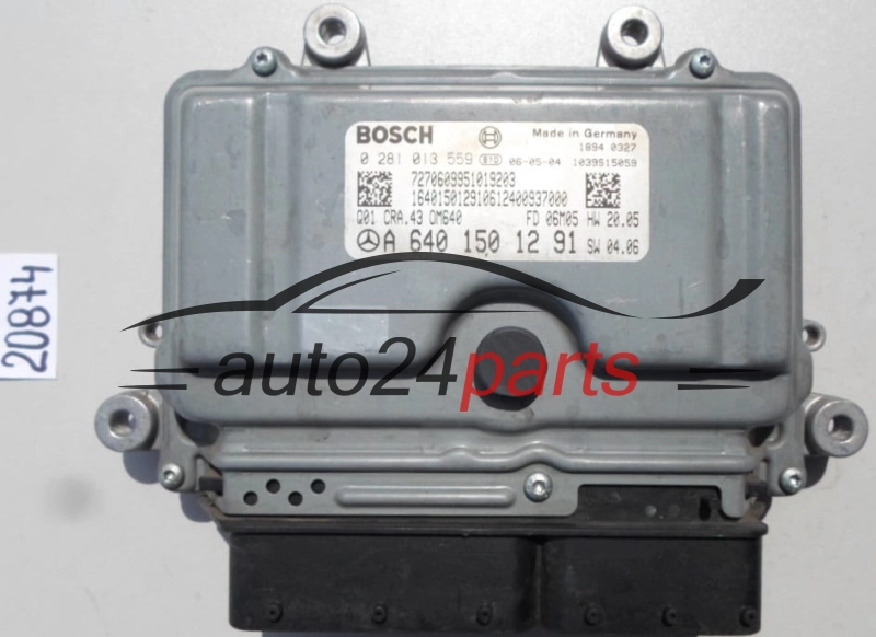 CALCULATEUR MOTEUR MERCEDES W245 BOSCH 0 281 013 559, 0281013559, A 640 150 12 91, A6401501291