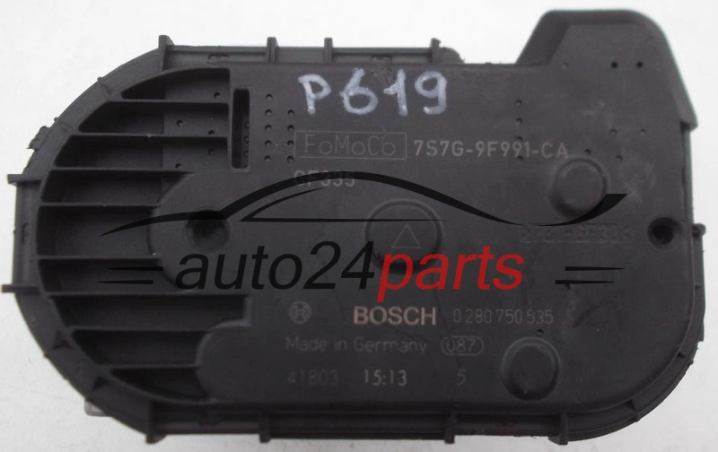 PRZEPUSTNICA POWIETRZA FORD FIESTA FOCUS MONDEO BOSCH 0 280 750 535, 0280750535, FoMoCo 7S7G-9F991-CA, 7S7G9F991CA
