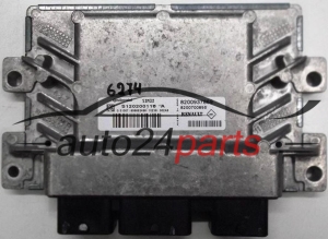 KOMPUTER STEROWNIK SILNIKA RENAULT CLIO MODUS 1.2 CONTINENTAL S120200116 A, S120200116A, 8200937869, 8200700695 - 