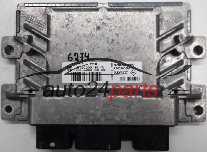 KOMPUTER STEROWNIK SILNIKA RENAULT CLIO MODUS 1.2 CONTINENTAL S120200116 A