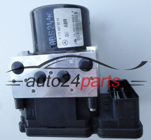POMPE HYDRAULIQUE ET CALCULATEUR d'ABS MERCEDES W204 A 172 431 42 12, A1724314212, 10.0212-0822.4, 10021208224, A1729014000