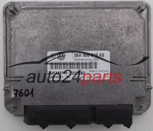 KOMPUTER STEROWNIK SILNIKA VW VOLKSWAGEN GOLF 1.6 AKL 06A 906 019 AS, 06A906019AS, 5WP4421 04, 5WP442104 - 7601
