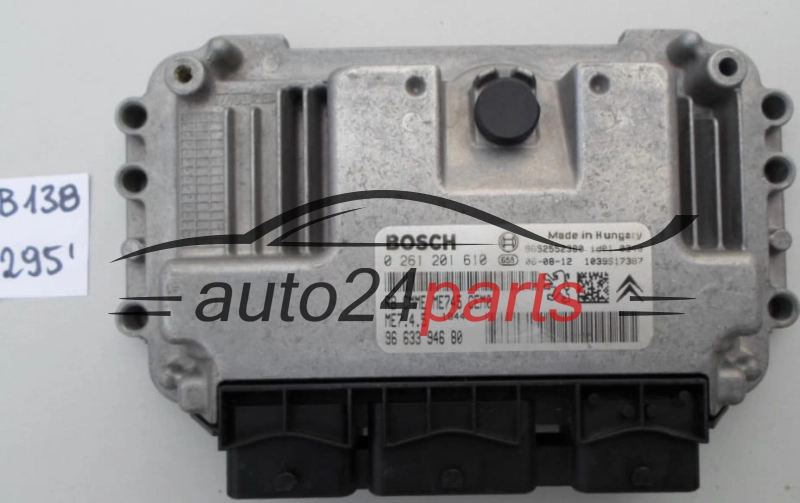 KOMPUTER STEROWNIK SILNIKA PEUGEOT 307 1.6 BOSCH 0 261 201 610, 0261201610, 96 633 946 80, 9663394680 