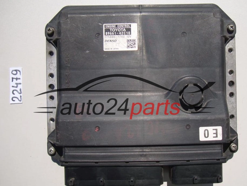KOMPUTER STEROWNIK SILNIKA TOYOTA RAF 4 2.2 D4D 89661-42C10, 8966142C10, 175800-7743, 1758007743