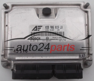 KOMPUTER STEROWNIK SILNIKA VW VOLKSWAGEN SHARAN SEAT ALHAMBRA 1.9 TDI 038906019LQ, 038 906 019 LQ, BOSCH 0281011144, 0 281 011 144, DIESEL EDC15P+ 1594 1039S01466 - 