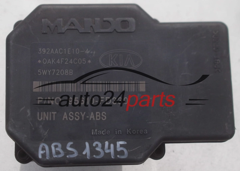 ABS POMPA I STEROWNIK KIA RIO 58970-FD100, 58970FD100, MANDO BH60103900, 392AAC1E104, 5WY7208B, 95610-FD330, 95610FD330