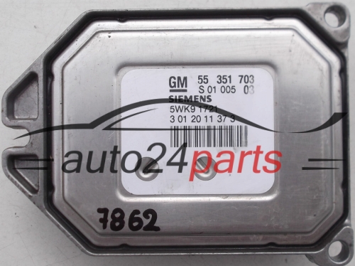 MOTORSTEUERGERÄT ECU STEUERGERAT OPEL ZAFIRA, ASTRA II G 1.8 16V, 5WK9 1721