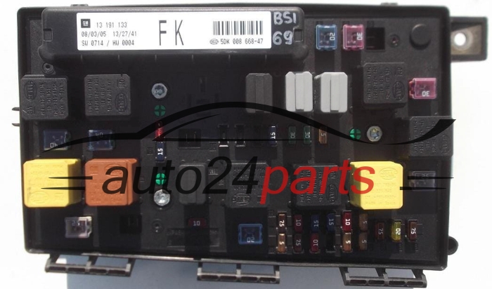 ELEKTRISCHER KASTEN SICHERUNGKASTEN SICHERUNG UND RELAIS STROMKASTEN RELAISKASTEN OPEL ASTRA ZAFIRA B 13191133 FK