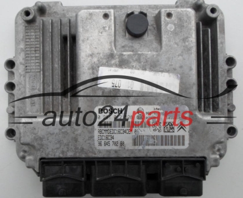 MOTORSTEUERGERÄT ECU STEUERGERÄT  PEUGEOT 206 1.4 HDI BOSCH 0 281 012 528,  96 645 702 80