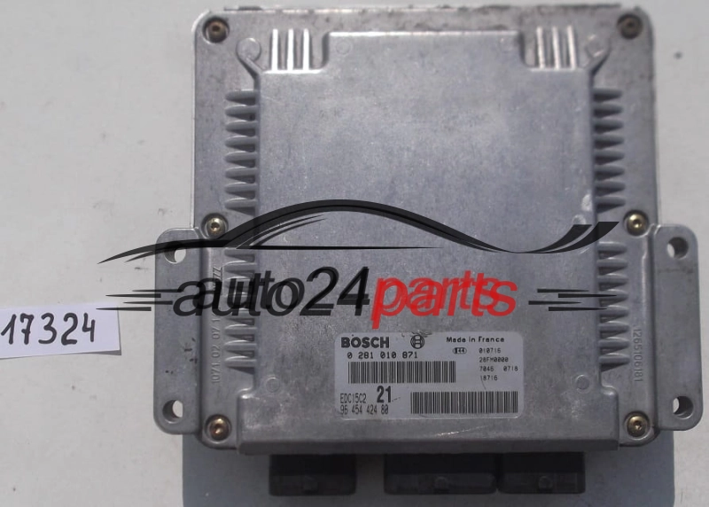CALCULATEUR MOTEUR CITROEN XSARA 2.0 HDI BOSCH 0 281 010 871,  96 454 424 80, EDC15C2 21 