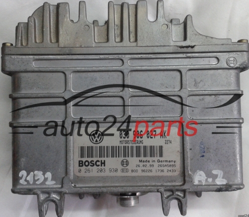 MOTORSTEUERGERÄT ECU STEUERGERÄT SEAT AROSA 1.0 030906027AK, 030 906 027 AK, BOSCH 0 261 203 930, 0261203930, MOTORSTEUERUNG 2274, 26SA5095