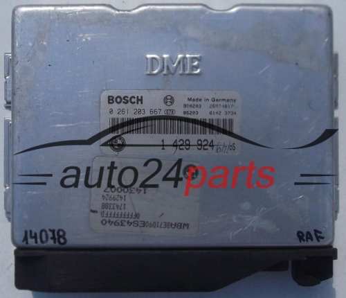 MOTORSTEUERGERÄT ECU STEUERGERAT BMW 3ER 318 E36  BOSCH 0 261 203 667, 0261203667, 1 429 924, 1429924
