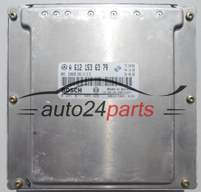 MOTORSTEUERGERÄT ECU STEUERGERÄT  MERCEDES ML 270 CDI BOSCH 0 281 011 408,  A 612 153 63 79