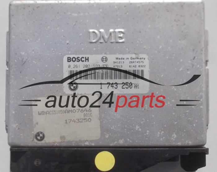 MOTORSTEUERGERÄT ECU STEUERGERÄT  BMW E36 318 BOSCH 0 261 203 590,  1 743 250