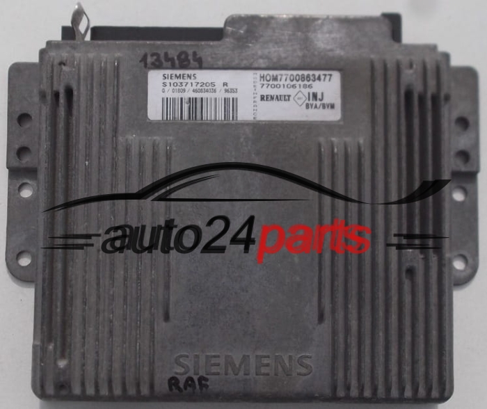 RENAULT LAGUNA 2.0 SIEMENS S103717205R, S103717205 R, HOM7700863477, 7700106186