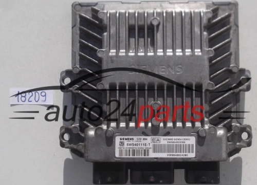KOMPUTER STEROWNIK SILNIKA CITROEN PEUGEOT 1.4 HDI SIEMENS 5WS40111E-T,  SW9654925380, HW9648624280, SID804