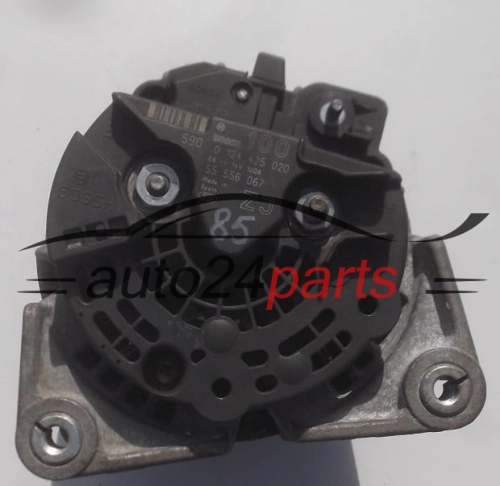 ALTERNATOR 1.6 1.8 OPEL ASTRA ZAFIRA BOSCH 012442502, 55556067 ZJ, 100A