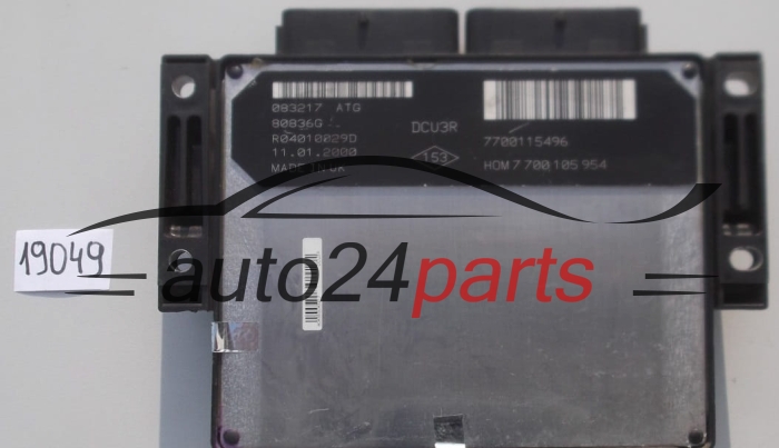 KOMPUTER STEROWNIK SILNIKA RENAULT KANGOO 1.9 D R04010029D, HOM 7 700 105 954, HOM7700105954, 7700105954, 7700115496 