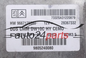 KOMPUTER STEROWNIK SILNIKA CITROEN PEUGEOT 2.0 HDI DELPHI 28367332