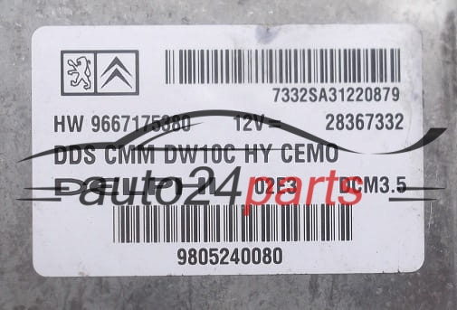KOMPUTER STEROWNIK SILNIKA CITROEN PEUGEOT 2.0 HDI DELPHI 28367332