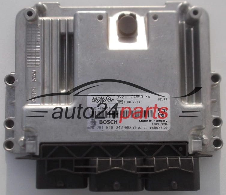 ECU CENTRALITA DE MOTOR  FORD 1.6 TDCI BOSCH 0 281 018 242,  BV21-12A650-XA