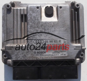 KOMPUTER STEROWNIK SILNIKA AUDI A3 1.9 TDI 03G906021RE, 03G 906 021 RE, 03G906021AB, 03G 906 021 AB, BOSCH 0 281 014 123, 0281014123, DIESEL EDC16U34 1955, 1039S25082 - 2174