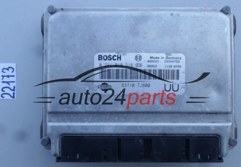KOMPUTER STEROWNIK SILNIKA NISSAN PRIMERA 2.0 TDI BOSCH 0 281 010 316, 0281010316, 23710 7J800 UU, 237107J800, 28SA4756 